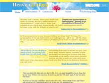 Tablet Screenshot of heavenletters.org